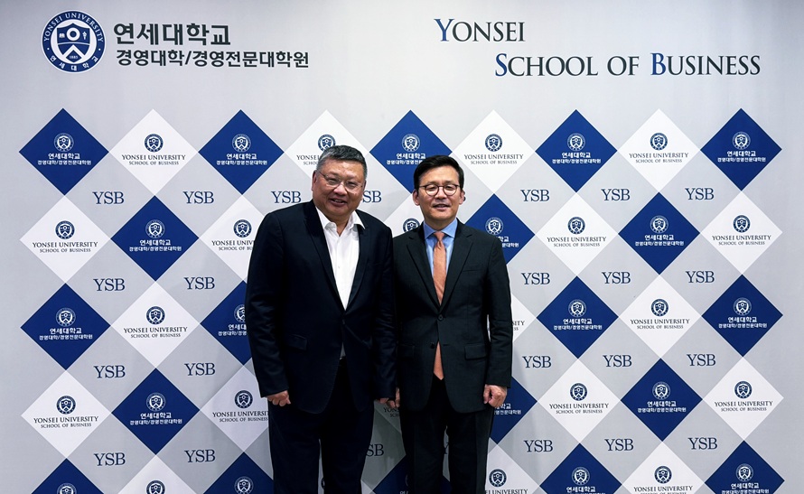 중국 CKGSB Xiang Bing 총장단, 연세 MBA 방문 복수학위 협정 갱신